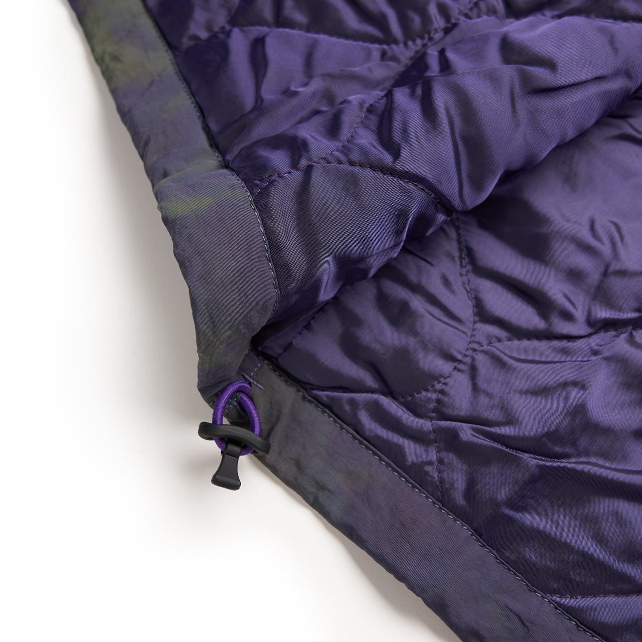 needles uneven dye nylon jacket (eggplant)