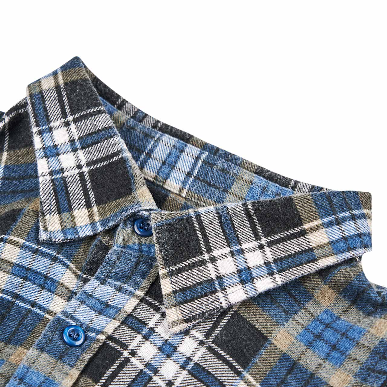 needles rebuild by needles 7 cuts zipped flannel shirt