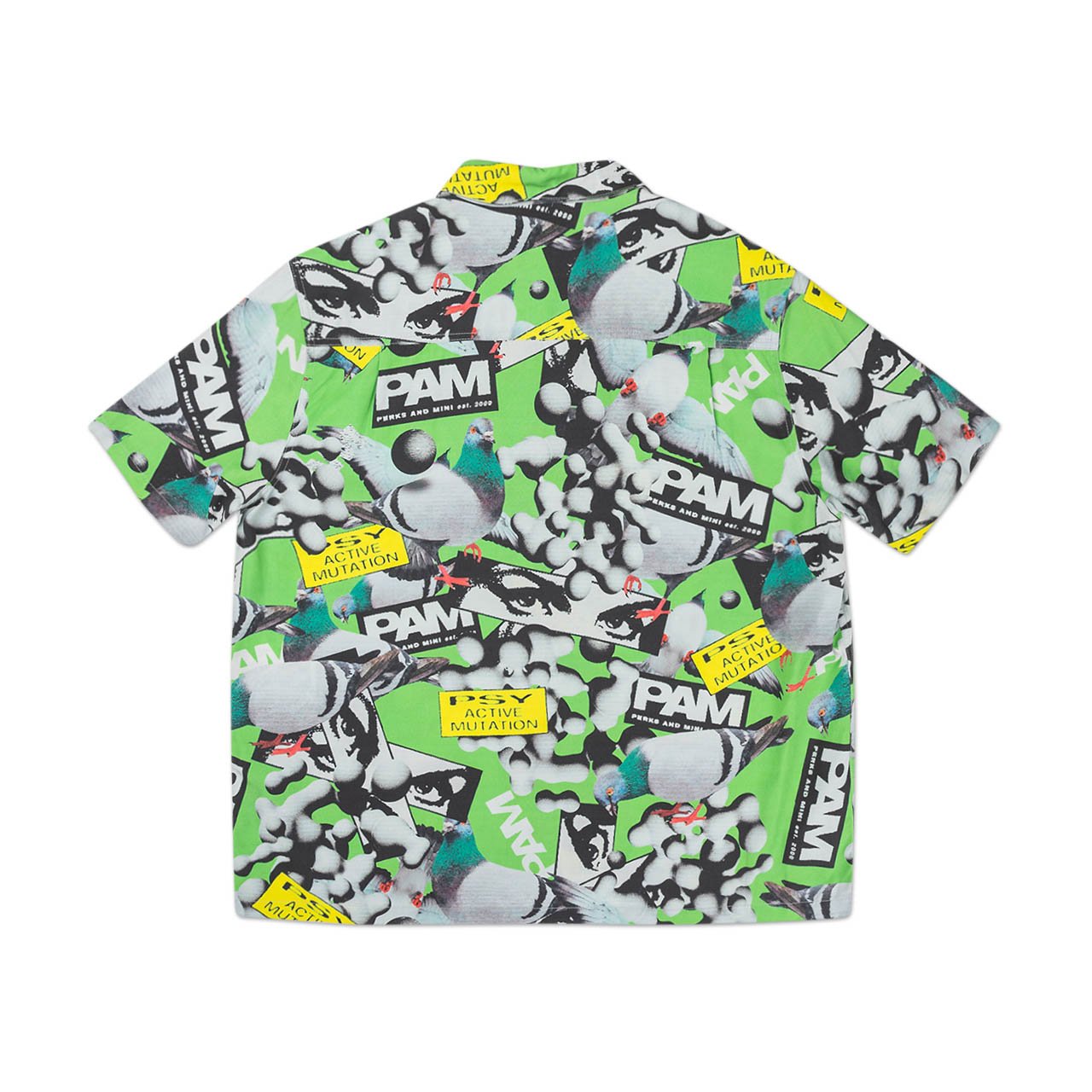 perks and mini collage short sleeve shirt (green) - 3597-cpdg - a.plus - Image - 2