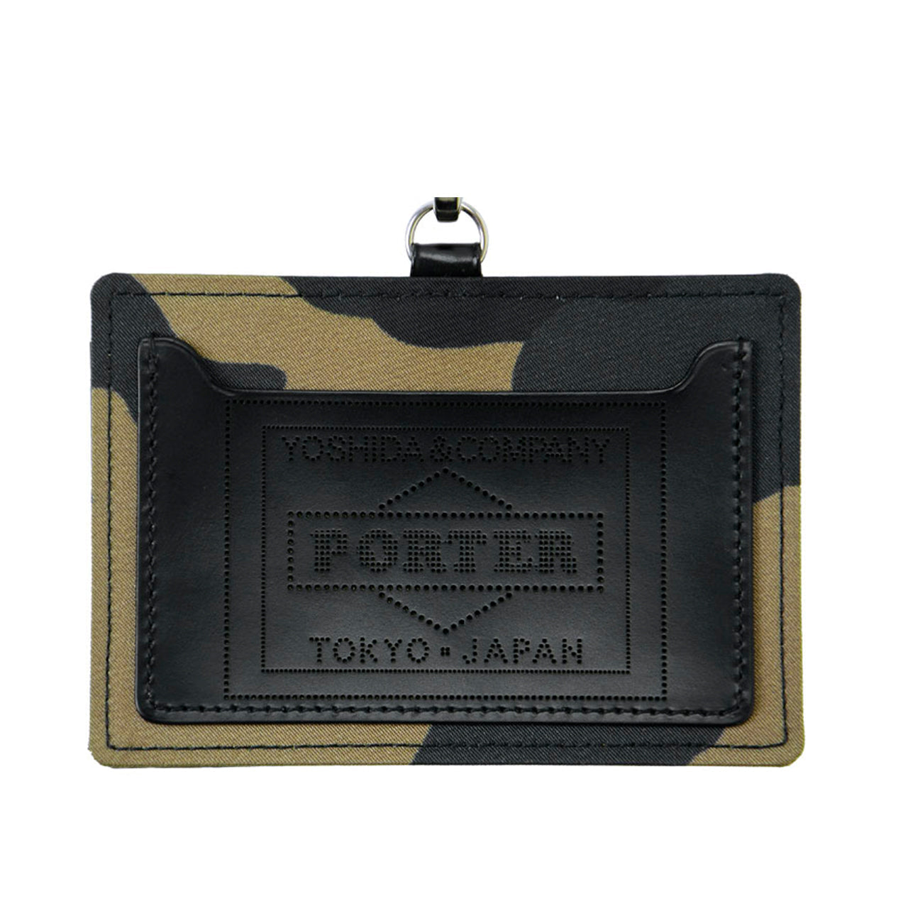 porter by yoshida camouflage wallet id case (khaki) 381-03000-33