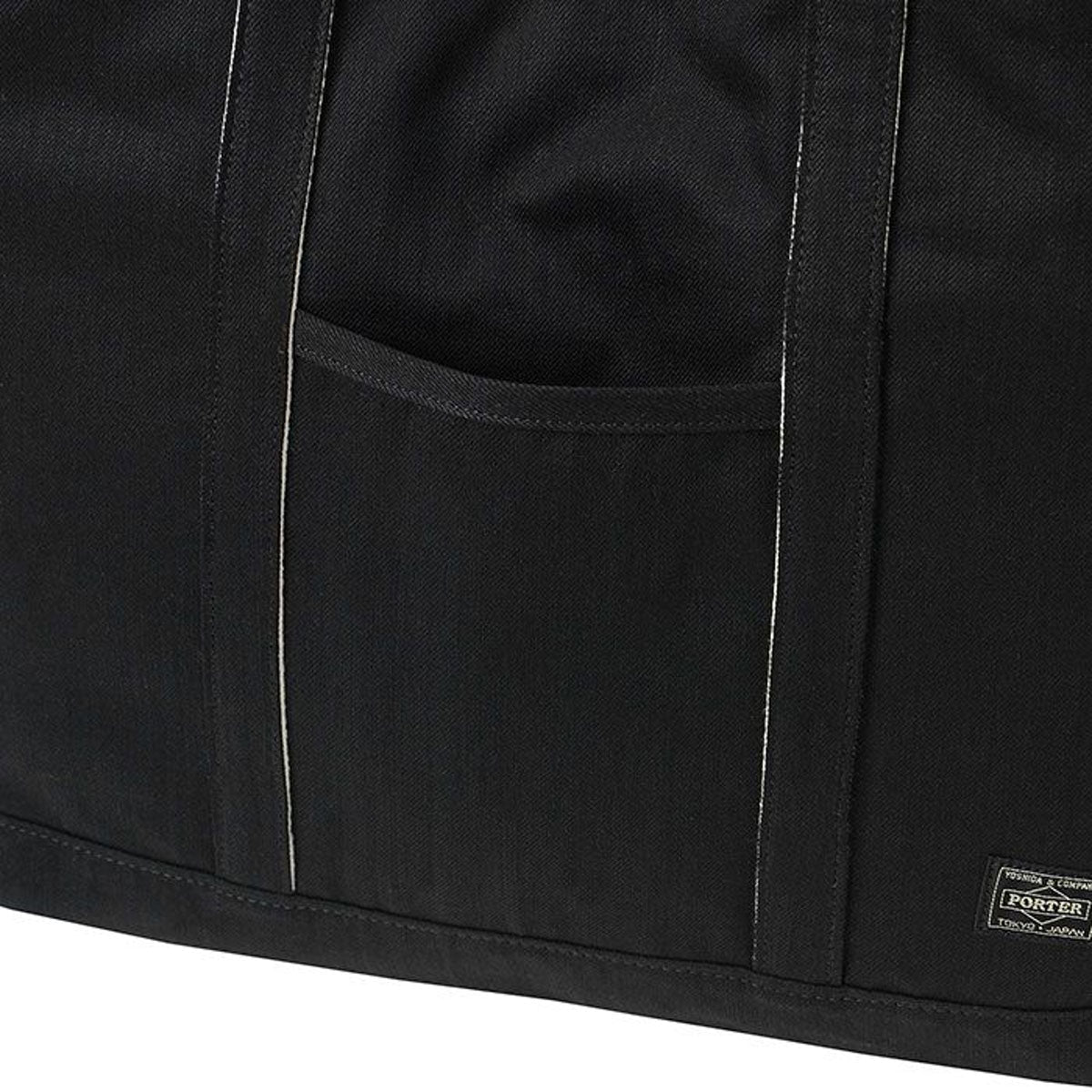 porter-yoshida & co. noir tote bag large (black) 381-05657-10 - a.plus