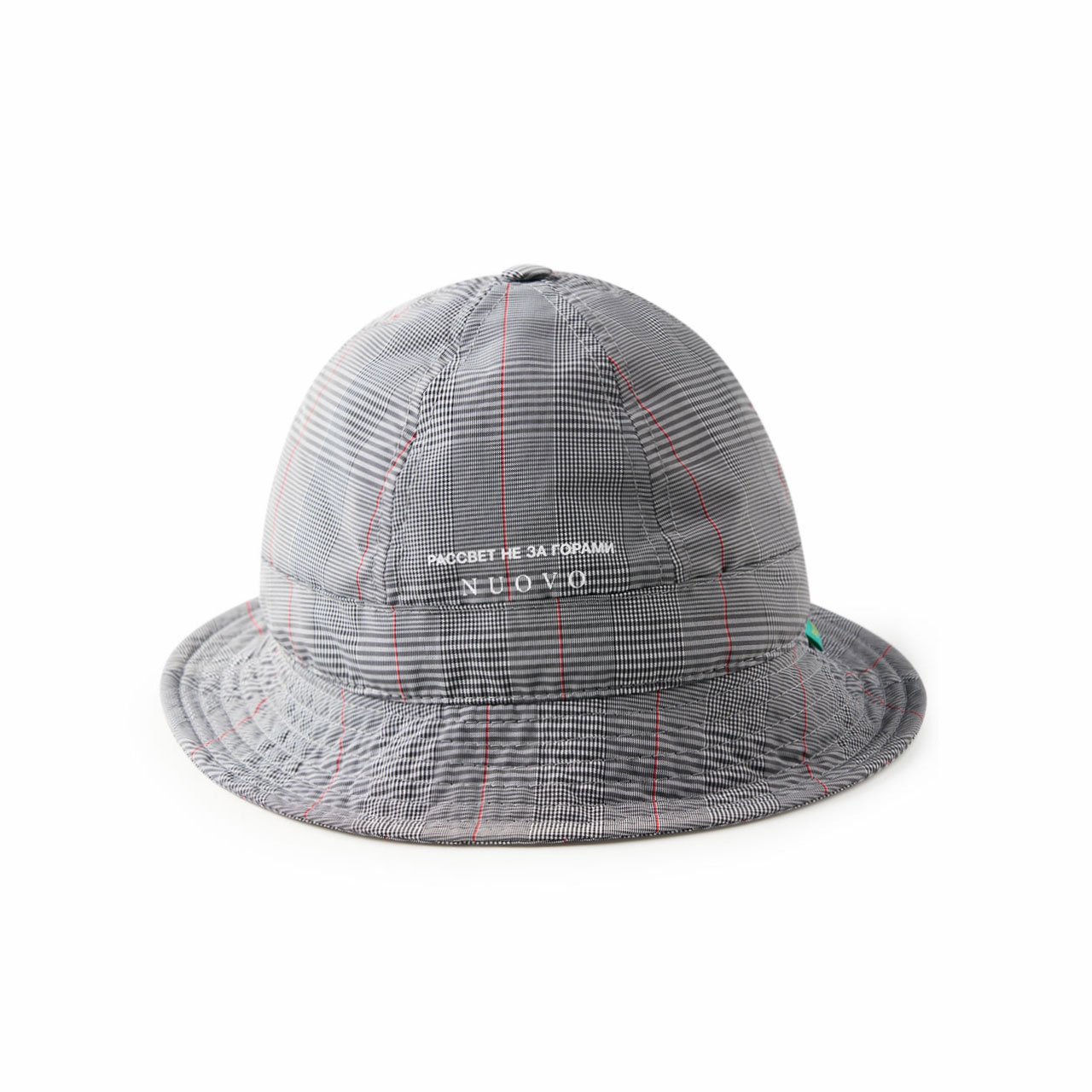 rassvet rassvet nylon bucket hat (grey check) PACC9K003