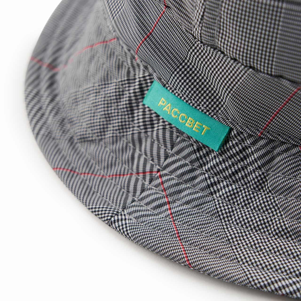 rassvet rassvet nylon bucket hat (grey check) PACC9K003
