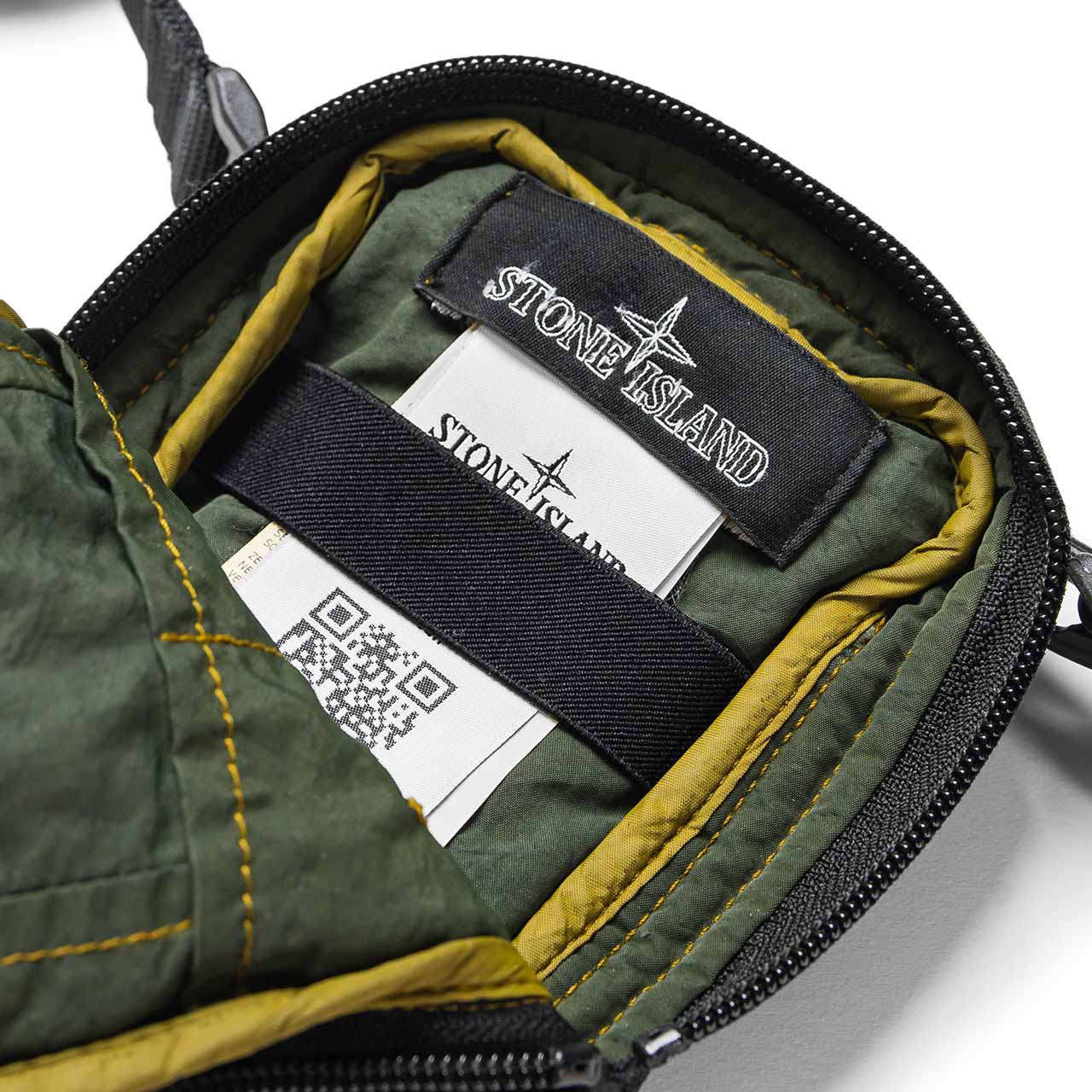 stone island shadow project compact pouch (olive / black) - 721990420.v0054 - a.plus - Image - 4