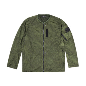 stone island shadow project imprint nylon colarless jacket (olive) - 701940505.v0053 - a.plus - Image - 1