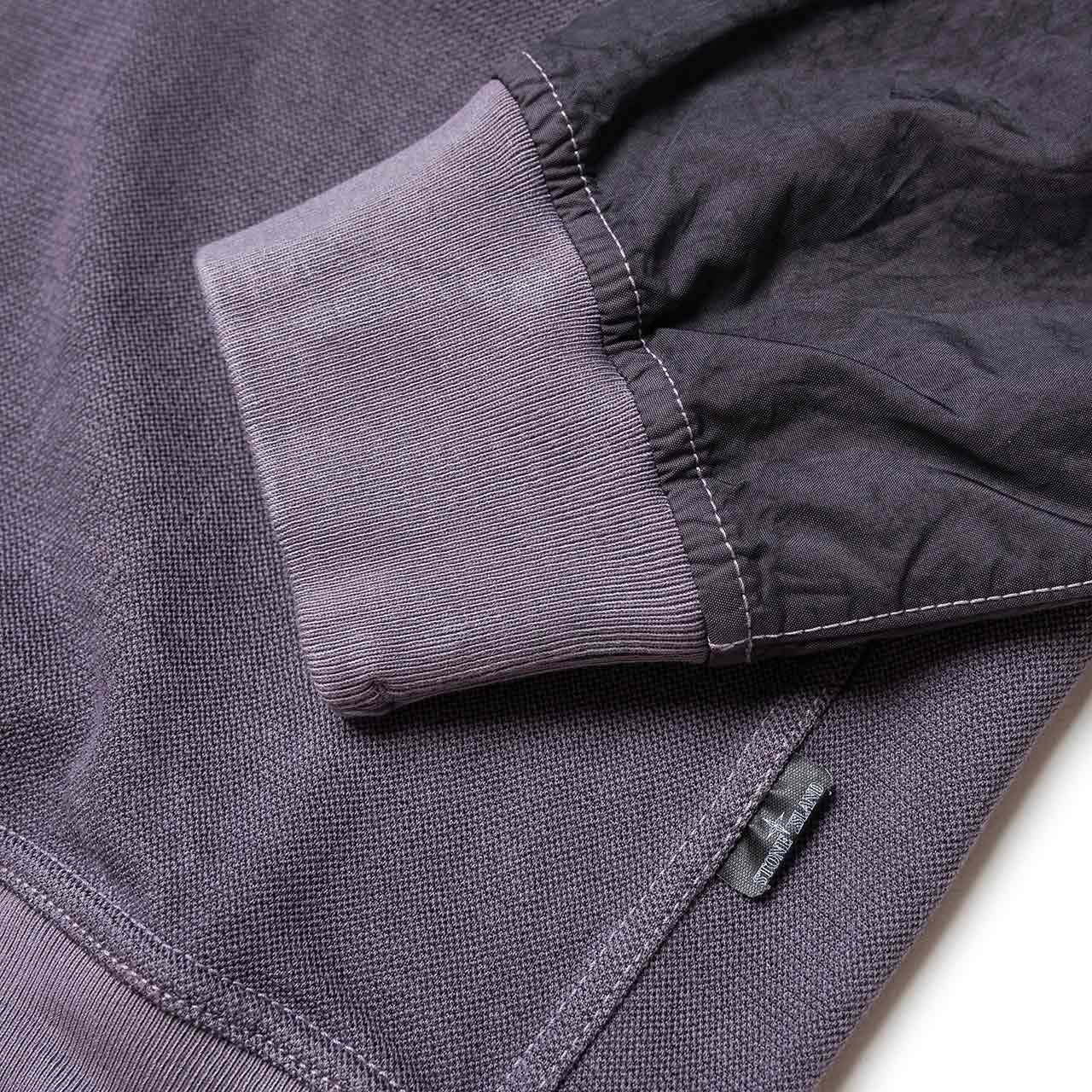 stone island shadow project pique fleece crewneck (grey) 721960507