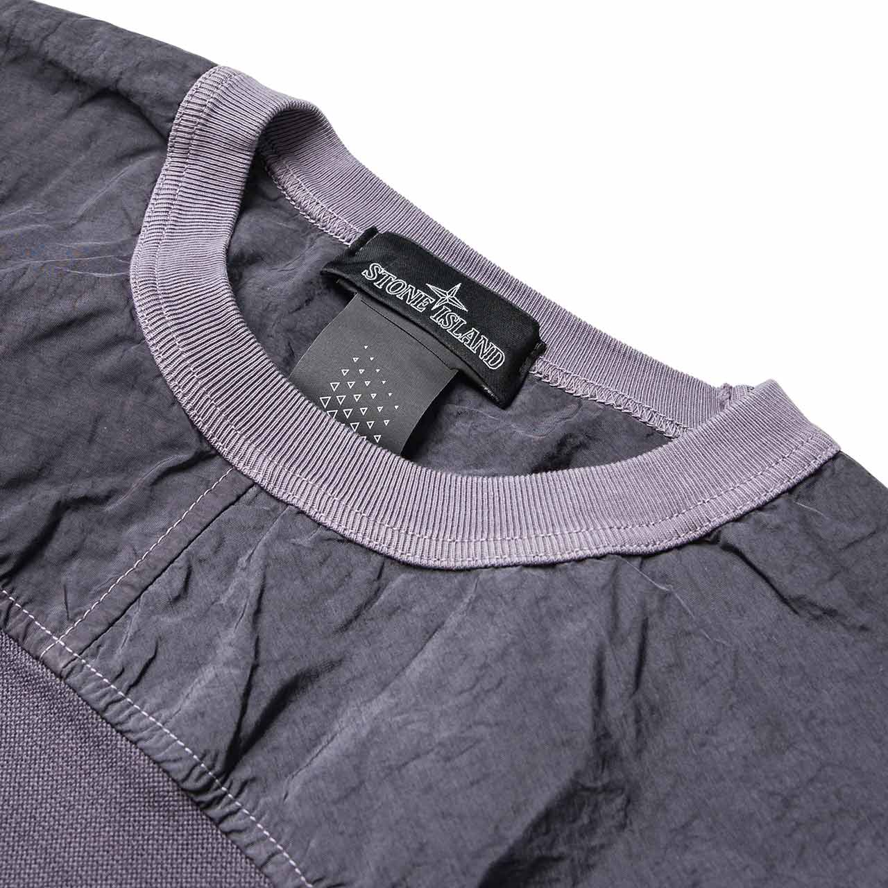 stone island shadow project pique fleece crewneck (grey) 721960507