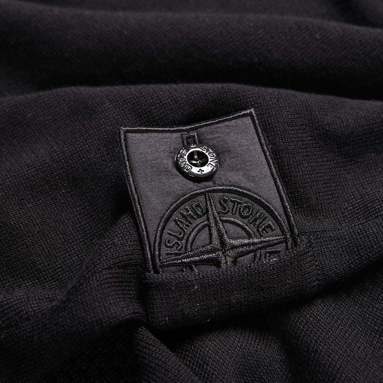 stone island shadow project silk mix crew neck sweater (black)
