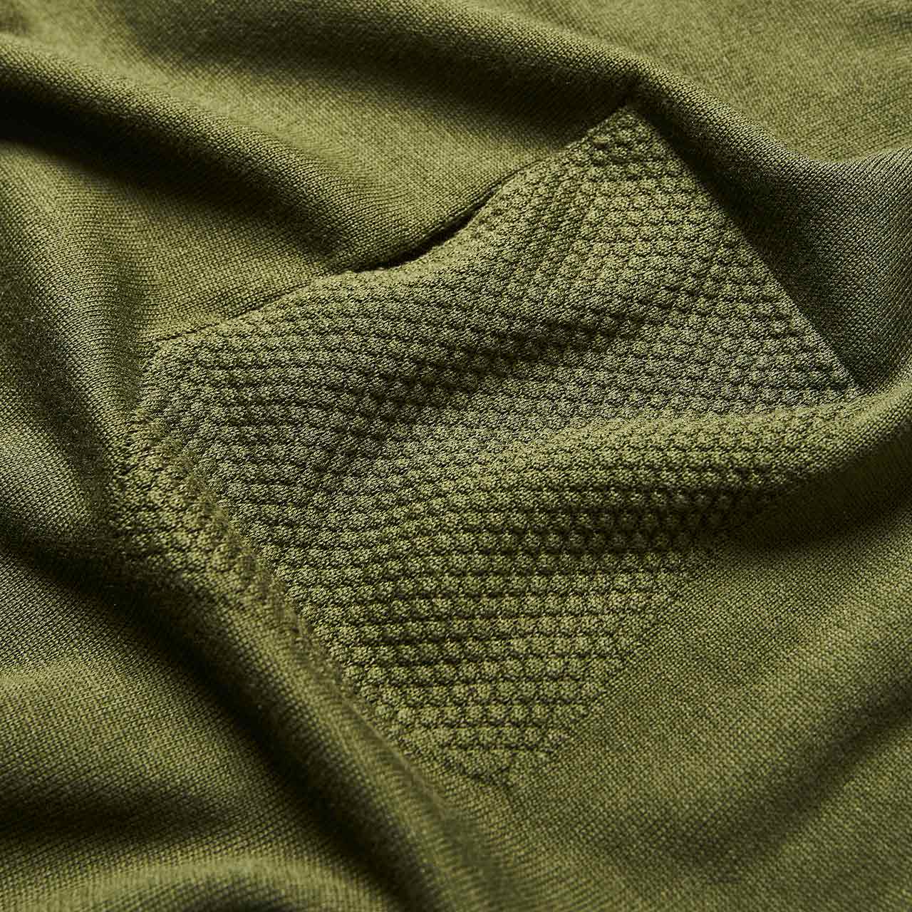 stone island shadow project silk mix crew neck sweater (olive)