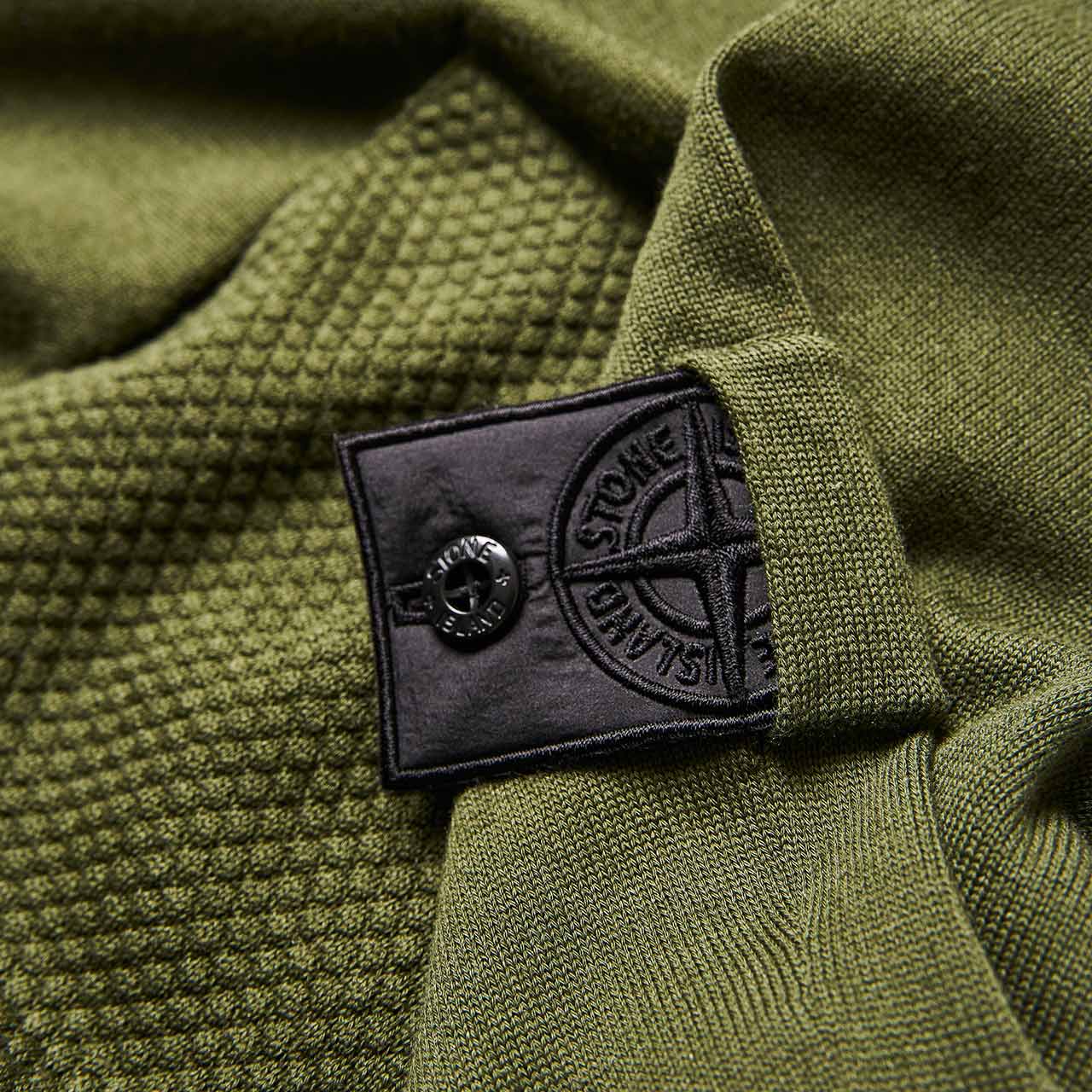 stone island shadow project silk mix crew neck sweater olive 7419506A4.V0058 a.plus