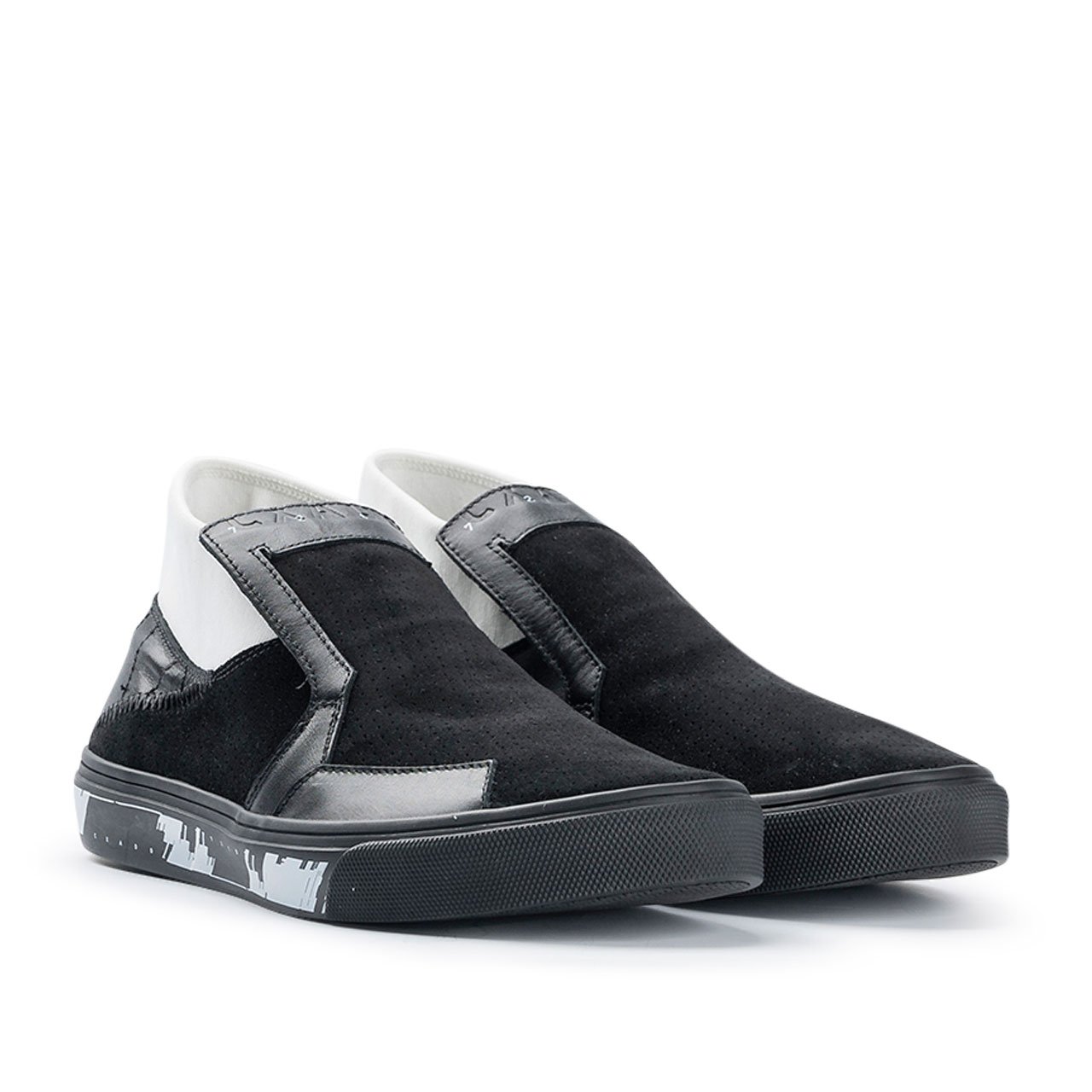 stone island shadow project slip-on mid leather (black) - 7219s0123.v0029 - a.plus - Image - 2