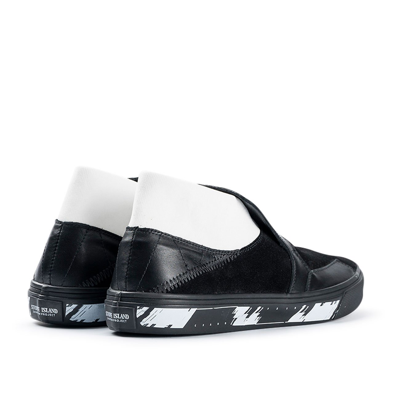 stone island shadow project slip-on mid leather (black) - 7219s0123.v0029 - a.plus - Image - 4