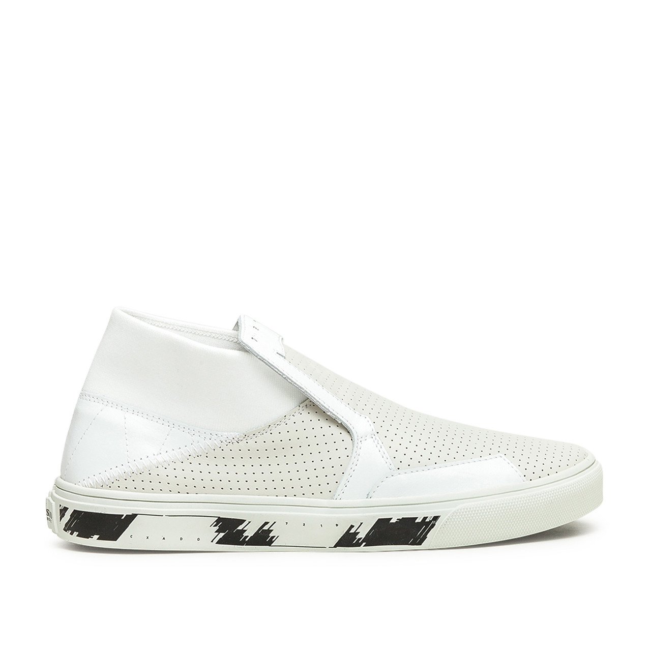 stone island shadow project slip-on mid leather (white) - 7219s0123.v0097 - a.plus - Image - 1
