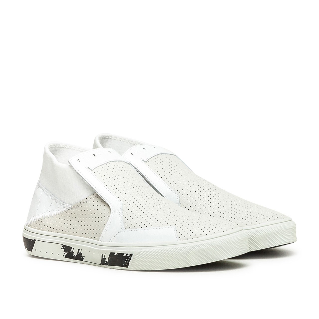 stone island shadow project slip-on mid leather (white) - 7219s0123.v0097 - a.plus - Image - 2