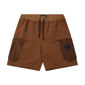 stone island shadow project stone island shadow project mesh pocket shorts (rust brown)