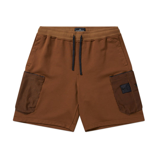 stone island shadow project stone island shadow project mesh pocket shorts (rust brown)