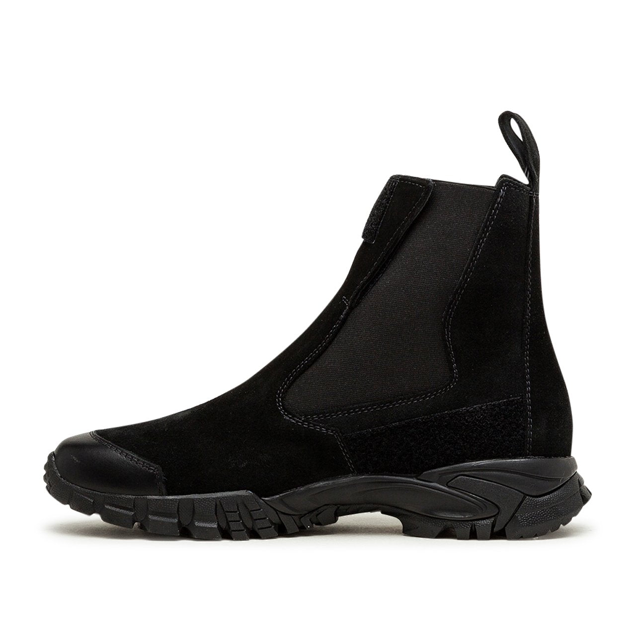 stone island shadow project velcro fastened chelsea boot (black) - 7319s0422 - a.plus - Image - 3