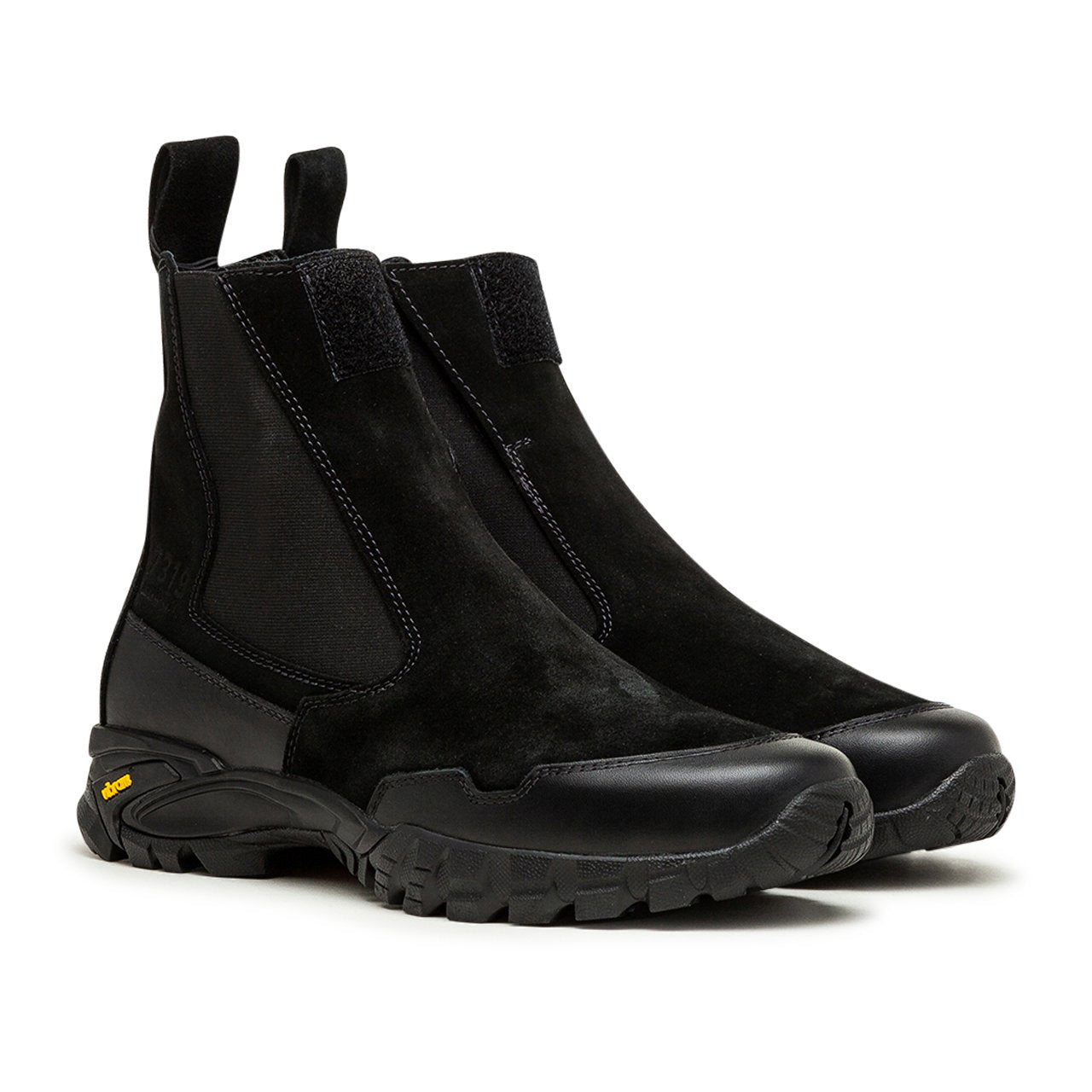 stone island shadow project velcro fastened chelsea boot (black) - 7319s0422 - a.plus - Image - 2