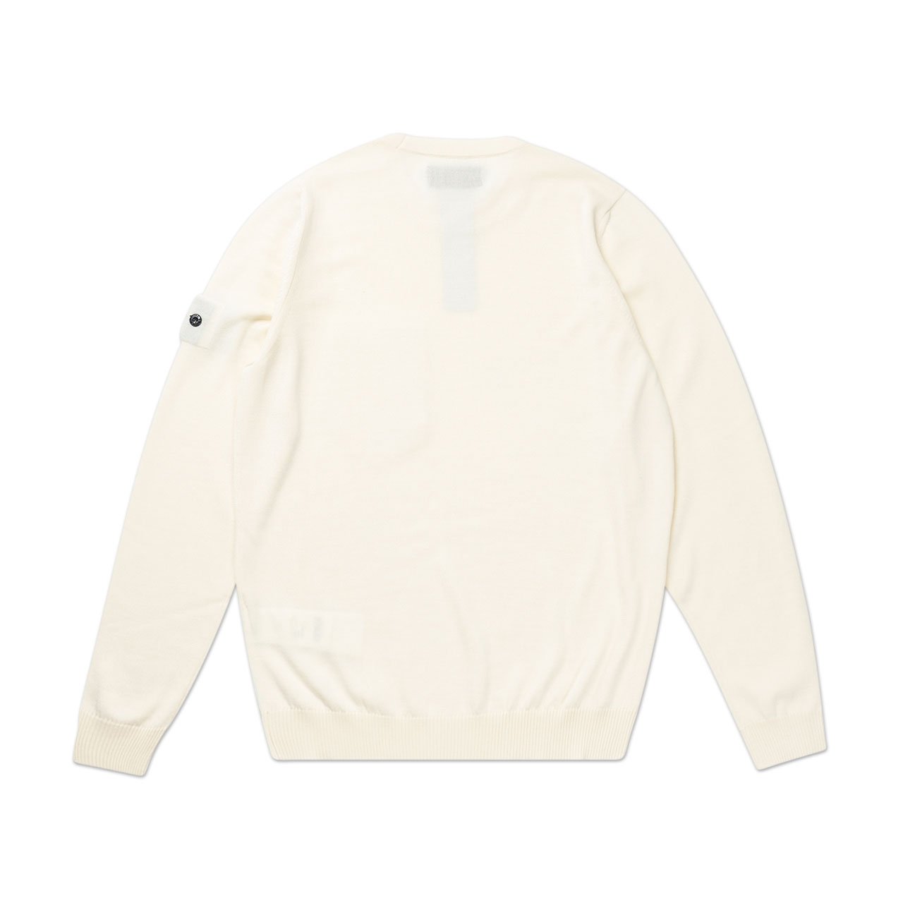 stone island shadow project wool silk mix crew knit (off white) - 7319505a4.v0099 - a.plus - Image - 2