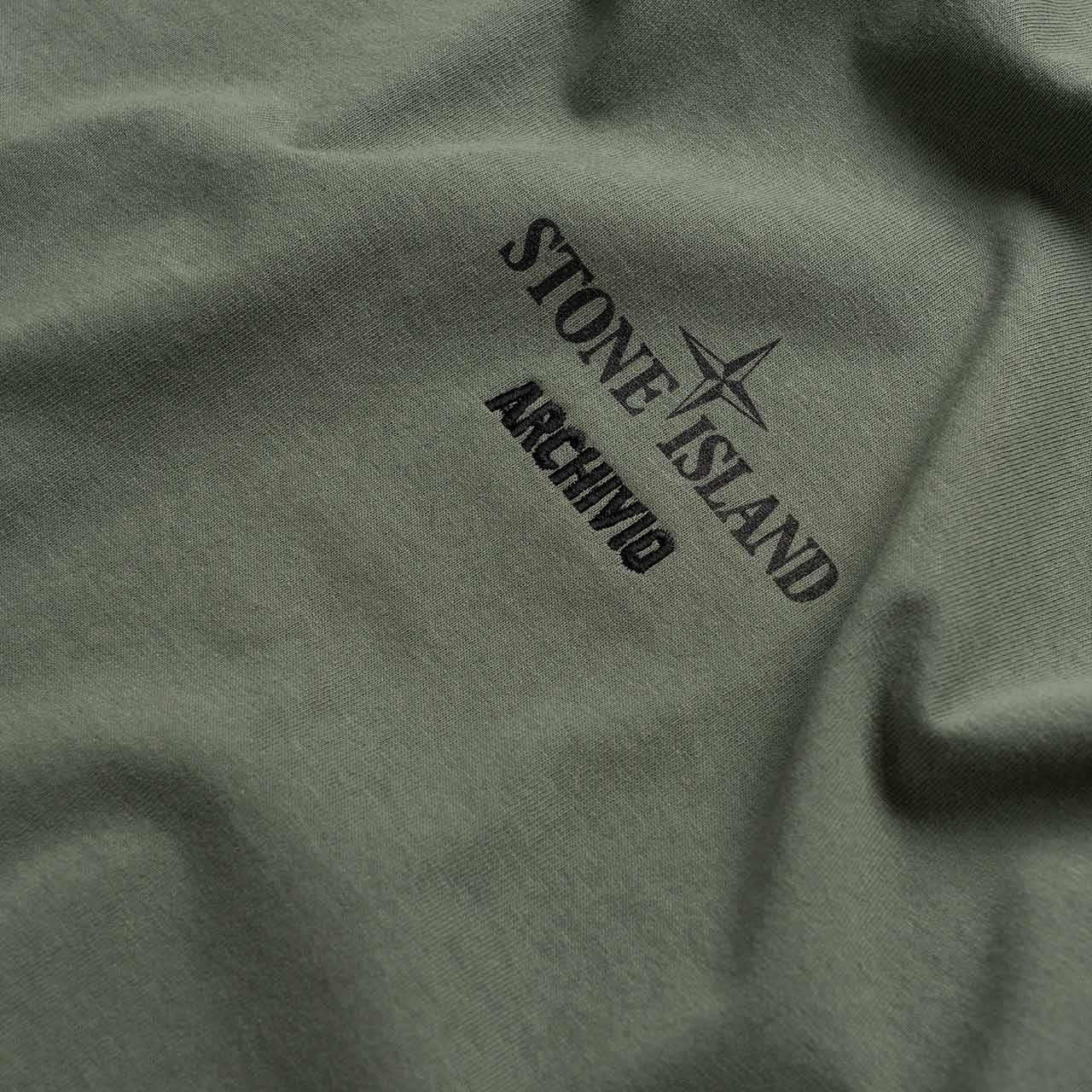stone island stone island archivio t-shirt (grey green)