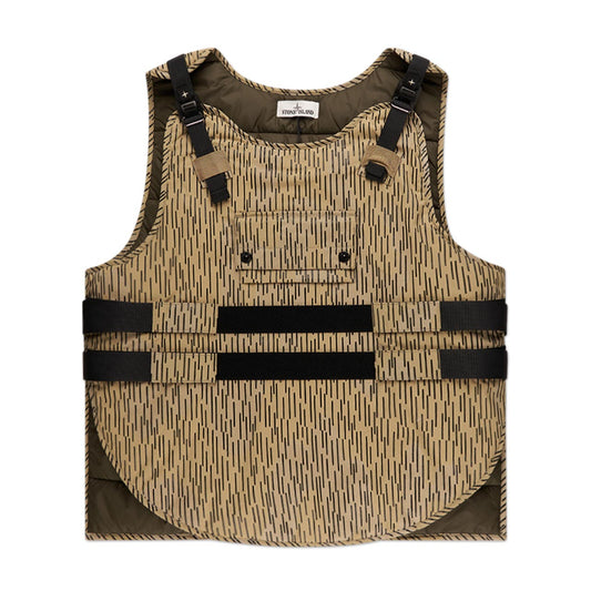 stone island stone island tactical vest (rain camo)