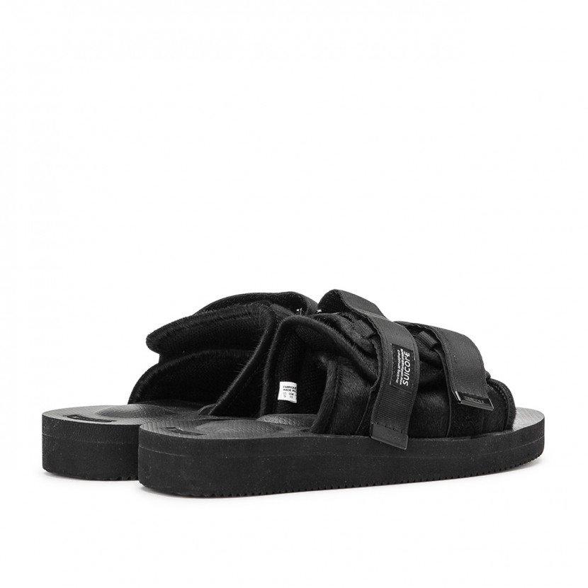 suicoke sandals moto-vhl (black fur) OG-056VHL - a.plus