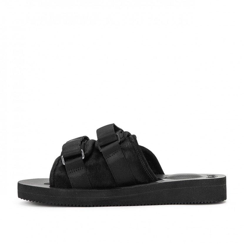 suicoke suicoke sandals moto-vhl (black fur)