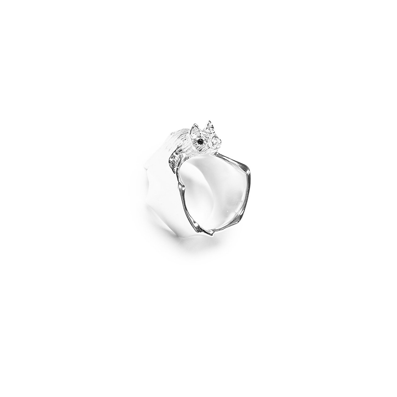 undercover undercover bat ring (silver)