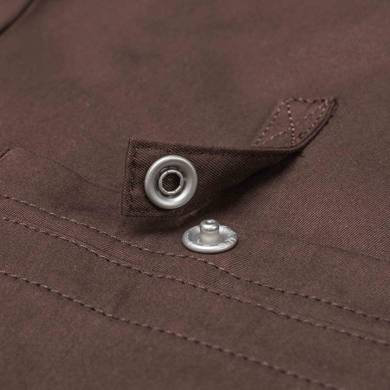 undercover undercover chest pocket shirt (brown)