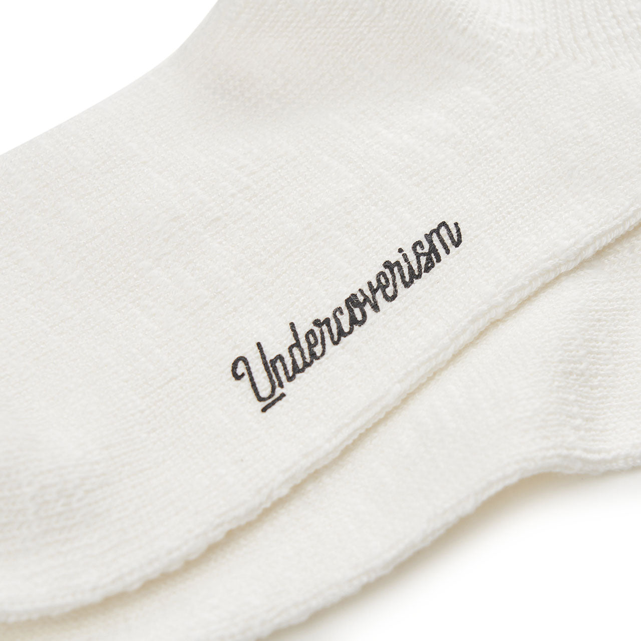 undercover undercover logo patch socks (cream) UI1B4L02
