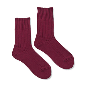 undercover undercover ribbed socks (bordeaux) UC1A4L01-bor