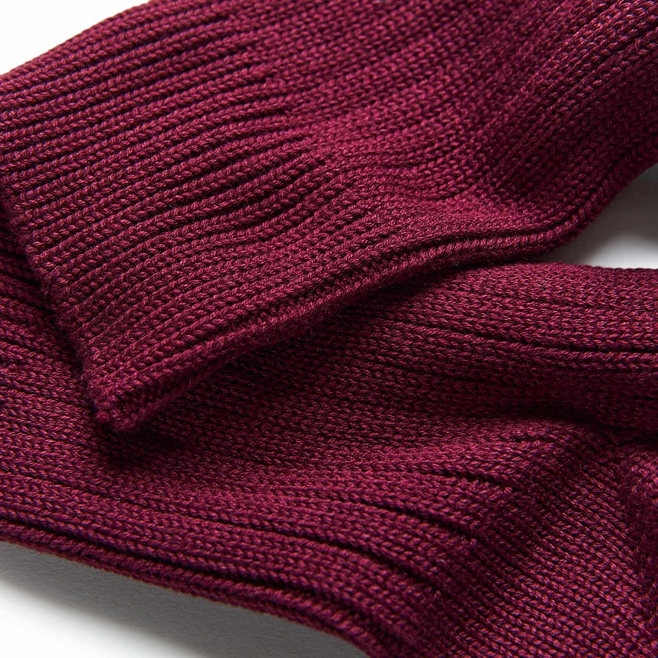 undercover undercover ribbed socks (bordeaux) UC1A4L01-bor