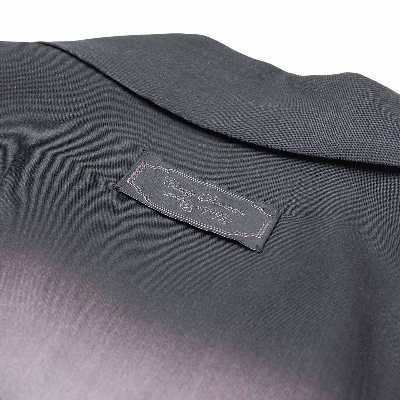 undercover undercover tencel open collar short sleeve shirt cindyprint 21 (black)