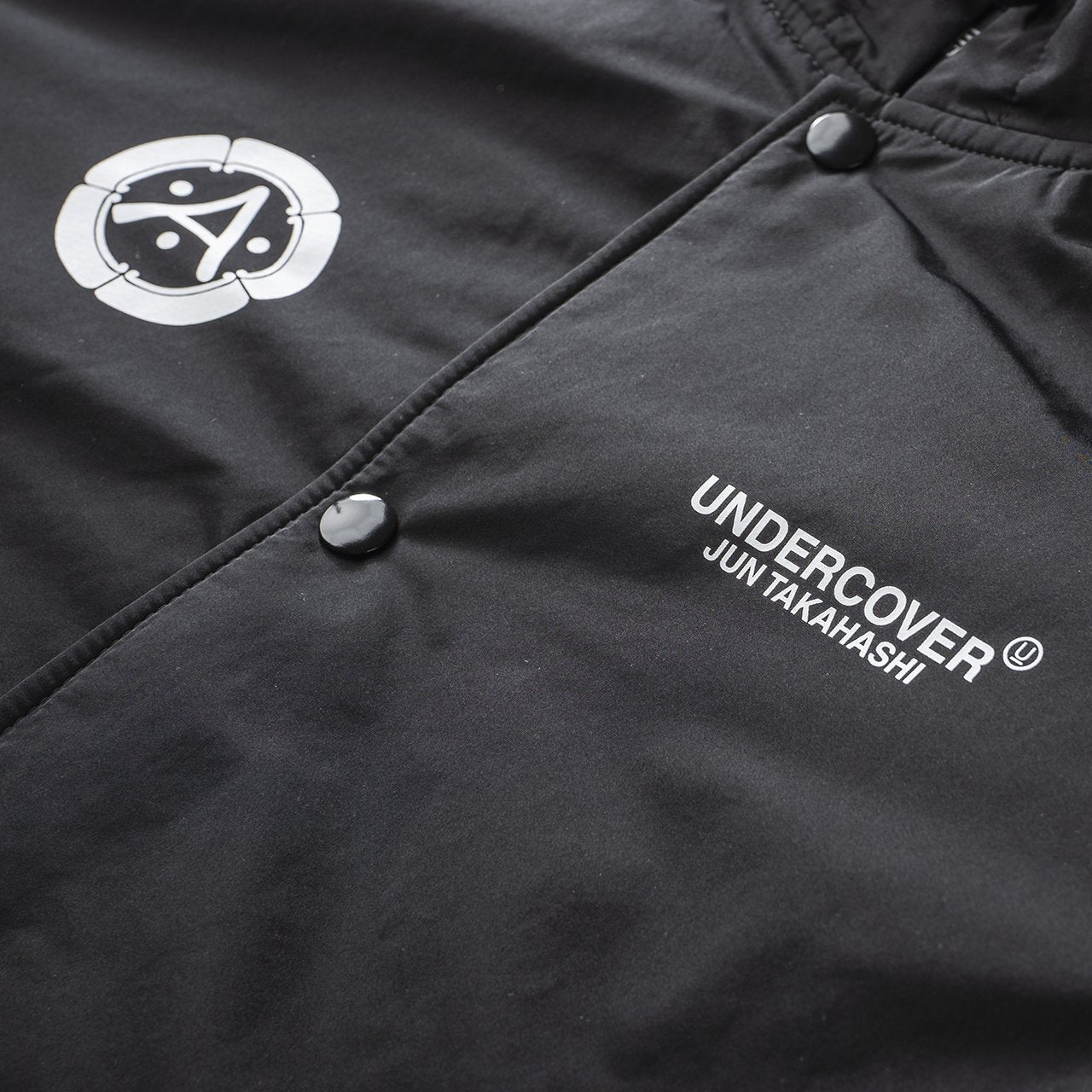 undercover undercover 'throne of blood' hooded drawstring jacket (black)