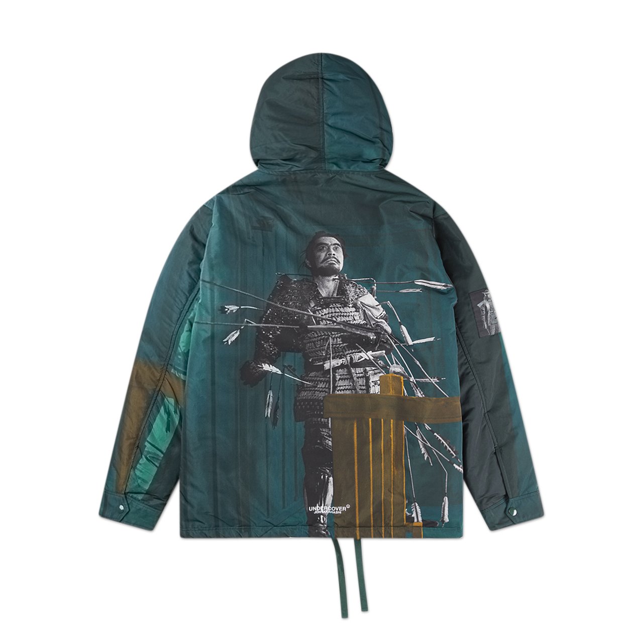 undercover undercover 'throne of blood' hooded drawstring jacket (green)