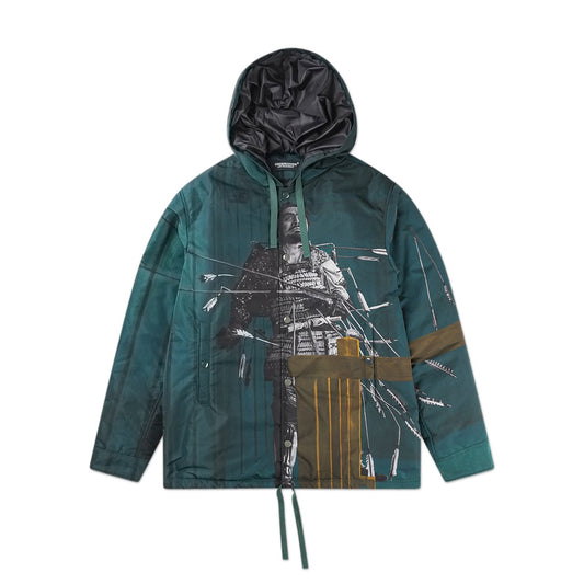 undercover undercover 'throne of blood' hooded drawstring jacket (green)