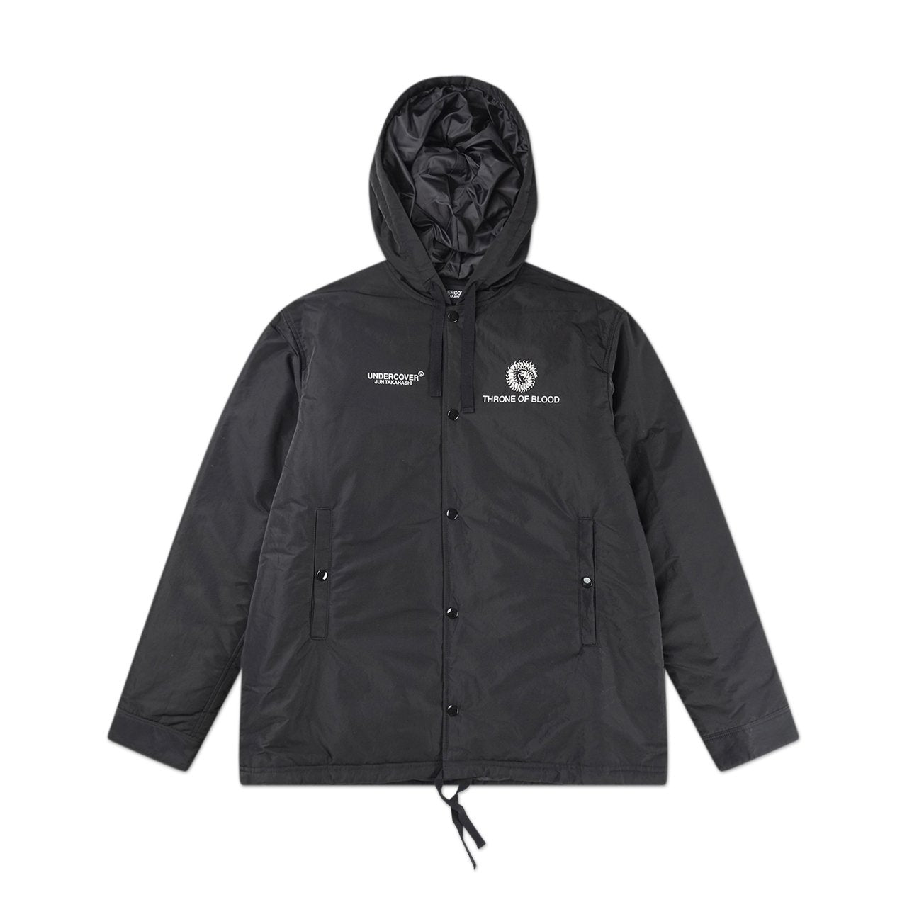 undercover 'throne of blood' hooded jacket (black)
