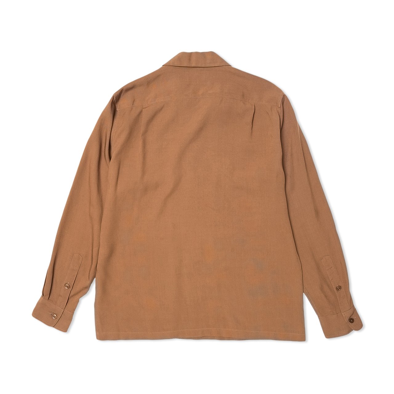 wacko maria 50's l/s shirt (brown) - 19fw-wms-oc08 - a.plus - Image - 2