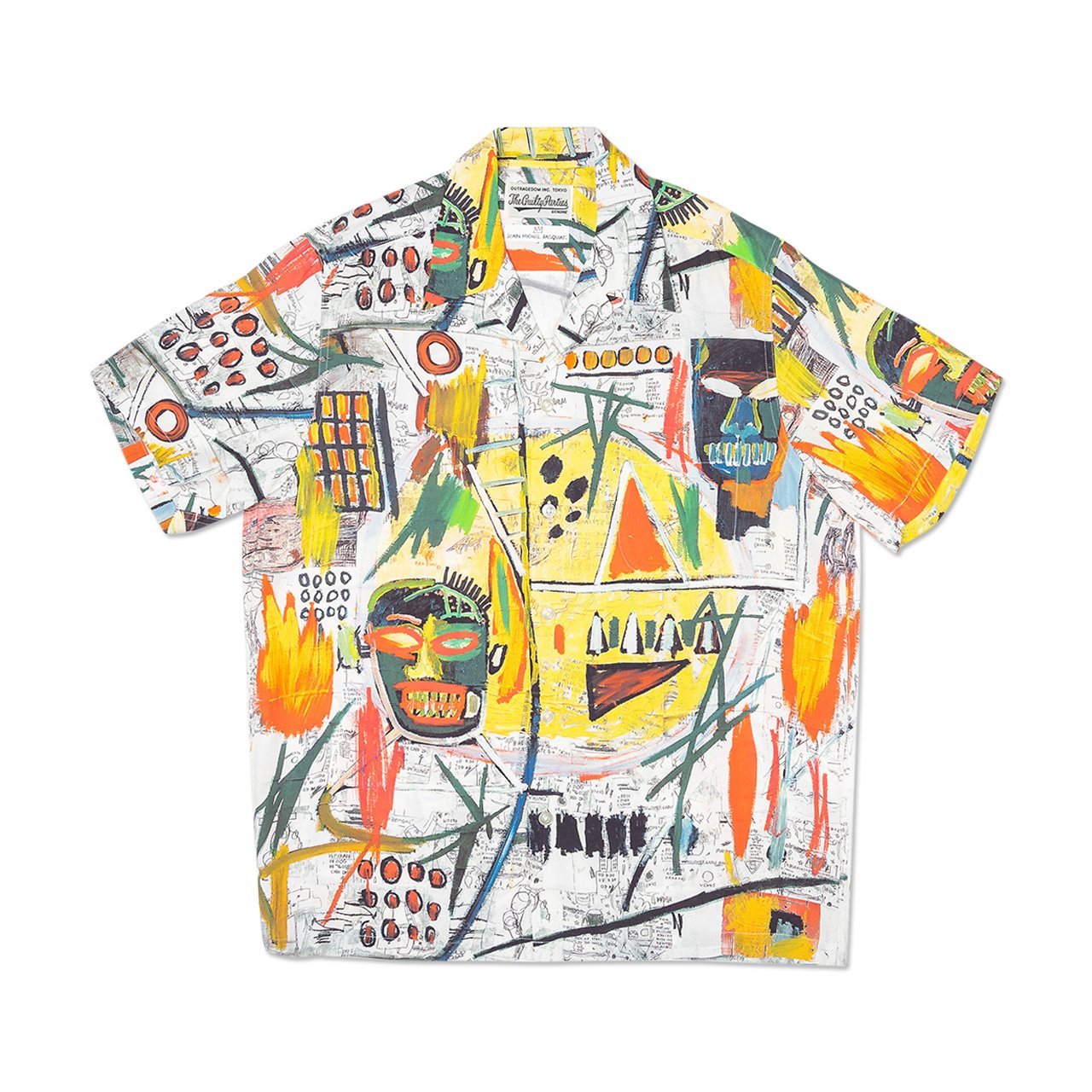 wacko maria jean-michel basquiat / s/s hawaiian shirt (type-2) (multi) - basquiat-wm-hi02 - a.plus - Image - 1