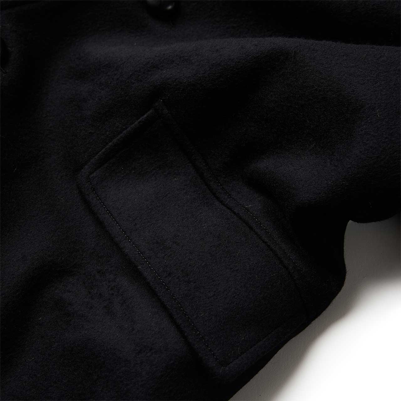 wacko maria mouton collar gang coat (black)