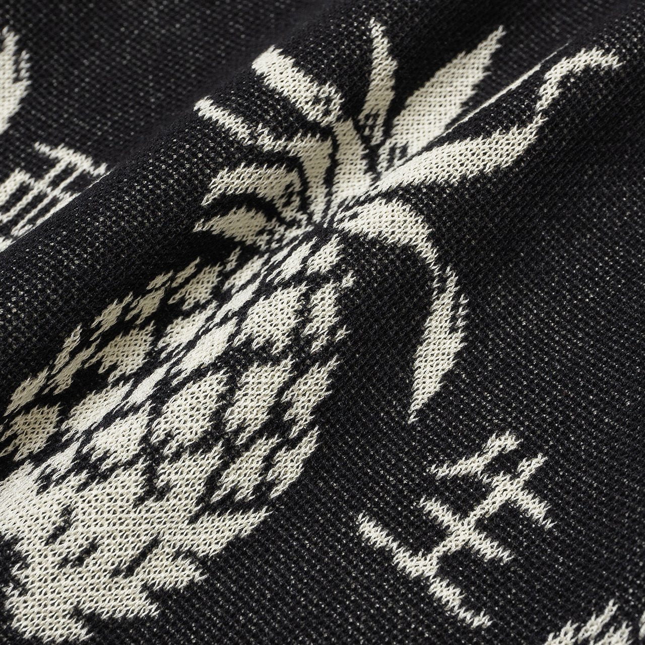 wacko maria pineapple jacquard sweater (black) - 19ss-wmk-kn15 - a.plus - Image - 5