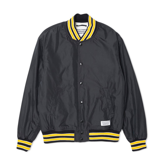 wacko maria varsity jacket type-2 (black) - 19ss-wmo-bl06-blk - a.plus - Image - 1