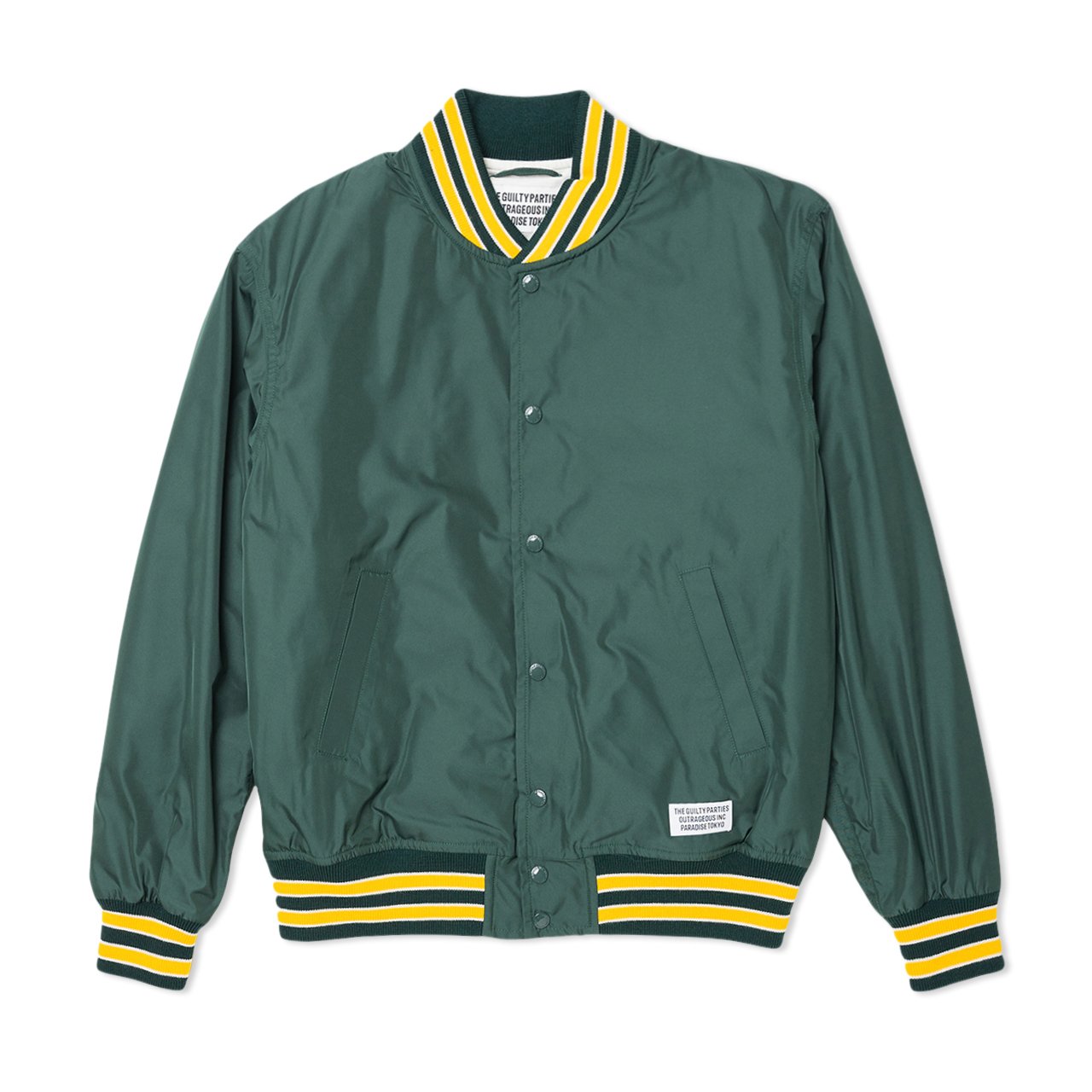 wacko maria varsity jacket type-2 (green) - 19ss-wmo-bl06-grn - a.plus - Image - 1