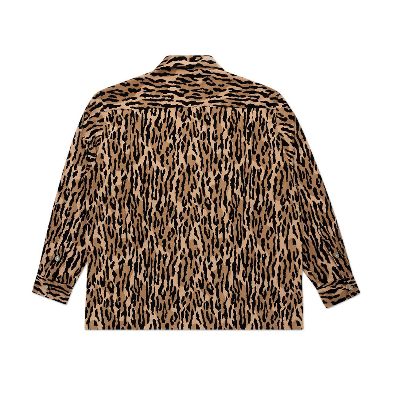 wacko maria wacko maria corduroy open collar shirt (leopard)