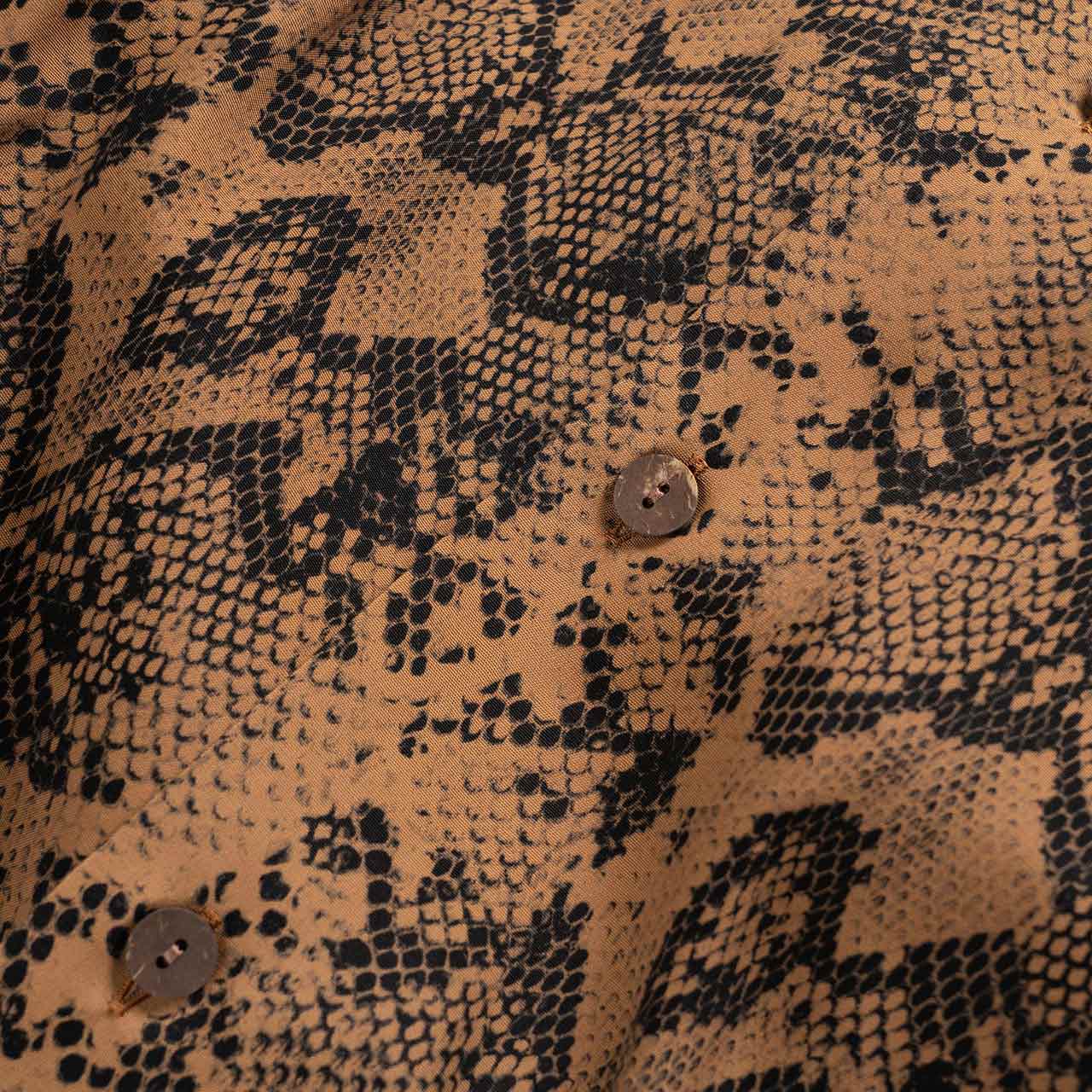 wacko maria wacko maria hawaiian shirt (type-3) (brown snake)