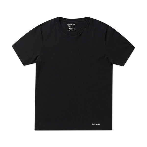 wacko maria heavy weight blankline t-shirt (type-a) (black)  GP-003-BLANKLINE-TYPE-A - a.plus