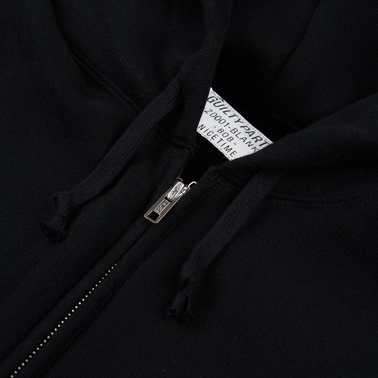 wacko maria heavyweight full zip hoodie (black)