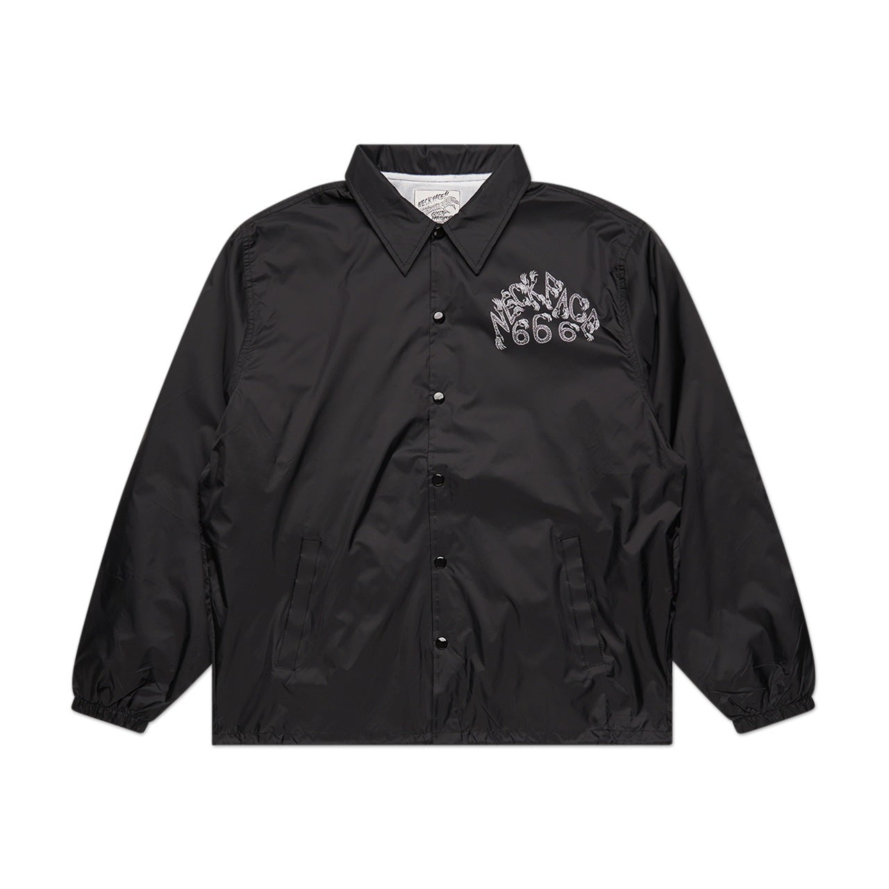 wacko maria 'neck face' coach jacket (black)