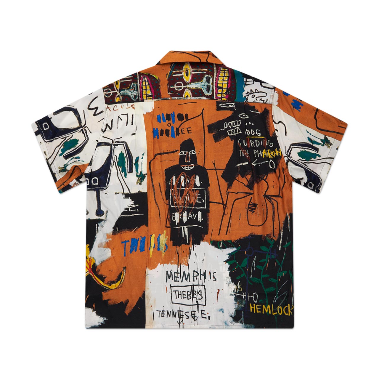 wacko maria wacko maria x jean-michel basquiat shortsleeve hawaiian shirt (type-4)